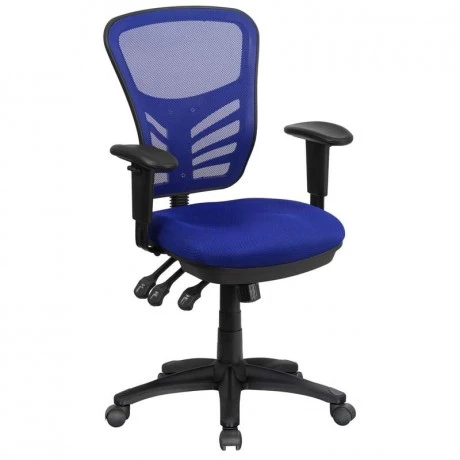 כיסא מחשב רשת כחול